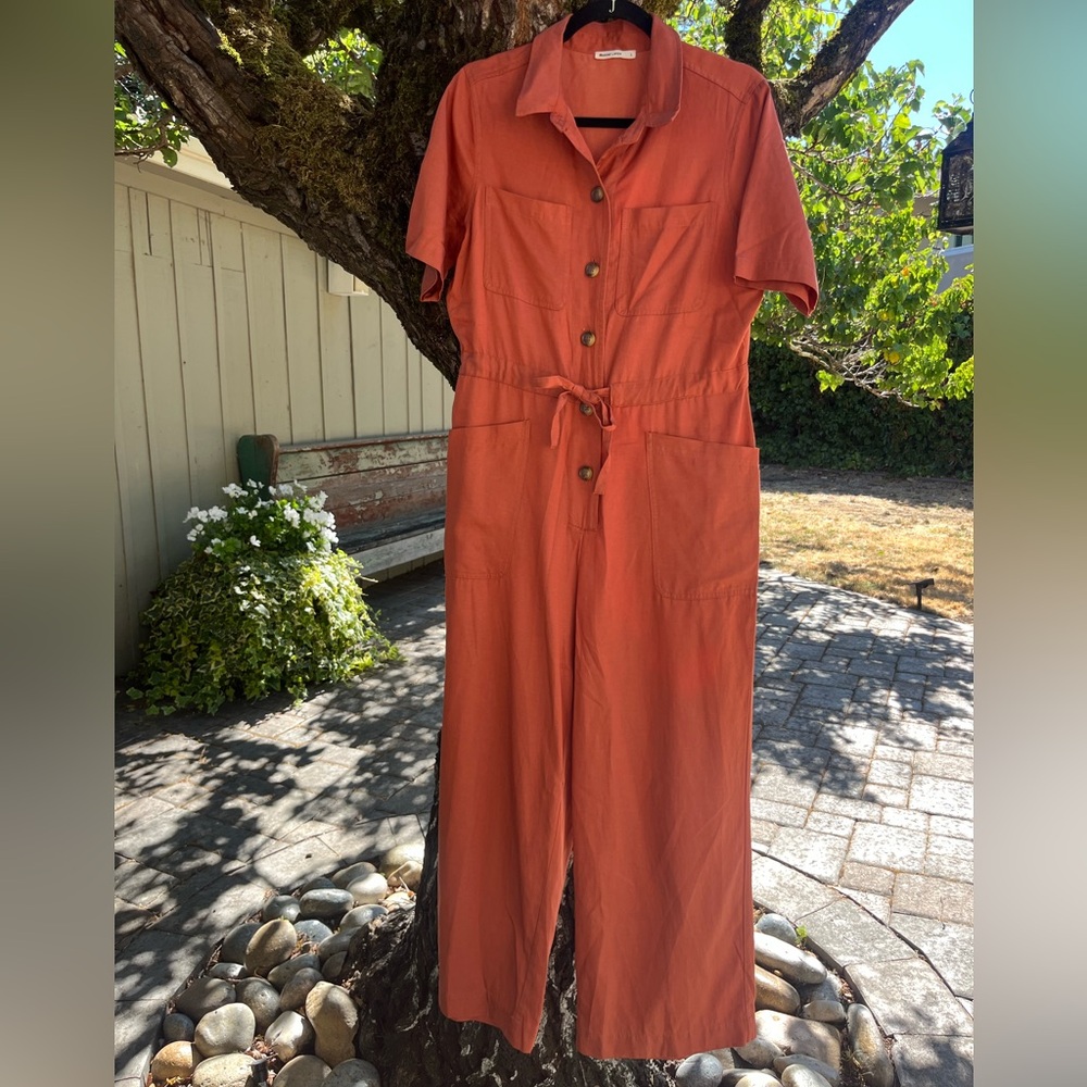 Marine Layer Joni Jumpsuit in Baked Clay